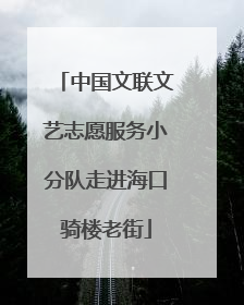 中国文联文艺志愿服务小分队走进海口骑楼老街